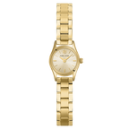 Montre femme Pierre Lannier Pya 092M542 en acier doré avec cadran doré soleillé et bracelet acier doré 10 mm