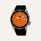 Montre Homme Seiko 5 Sports SRPL89K1 en Acier et Silicone Orange