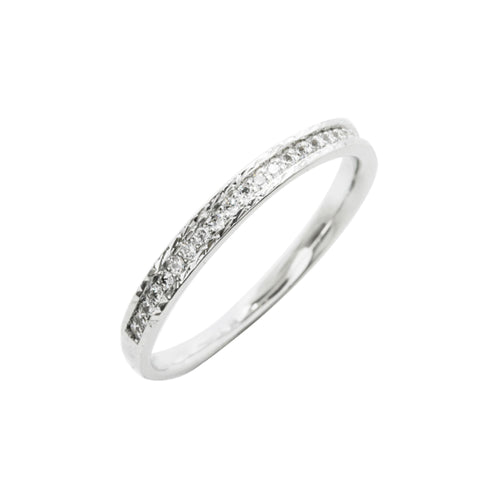 Alliances Prestige Demi Tour Serti Rail Etincelant Femme SFM