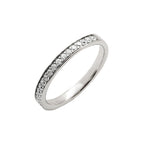 Alliances Prestige Demi Tour Serti Rail Grain Femme SFM Or blanc 48