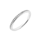 Alliances Prestige Demi Tour Serti Rail Mince Femme SFM Or blanc 48