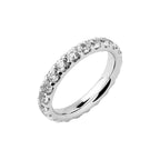 Alliances Prestige Tour Complet Serti Griffe Femme SFM Or blanc 48