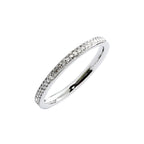 Alliances Prestige Tour Complet Serti Rail Grain Femme SFM Or blanc 48