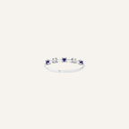 Bague Anna Leurelor 18K Or Blanc Saphirs & Diamants Bague Leurelor 48