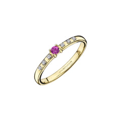 Bague Fine MAUBOUSSIN "Capsule d'Émotions" en Or, Saphir Rose et Diamant Mauboussin Or Jaune 47