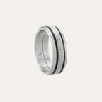 Bague JOURDAN Njord Acier martelé Bague Jourdan