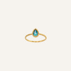 Bague Lalie Leurelor 18K Or Jaune Topaze London Blue Bague Leurelor 48