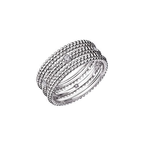 Bague MAUBOUSSIN "Le Premier Jour" en Or Blanc et Diamant Mauboussin