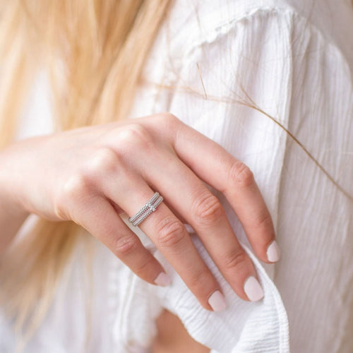 Bague MAUBOUSSIN "Mon Premier Jour C'est Toi" en Or Blanc et Diamant Mauboussin