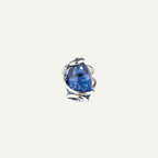 Bague rhodié Marazzini Bleu Foncé Small Drop Bague Marazzini