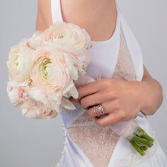 Bague Solitaire MAUBOUSSIN "Chance of Love" en Or Blanc et Diamant Mauboussin