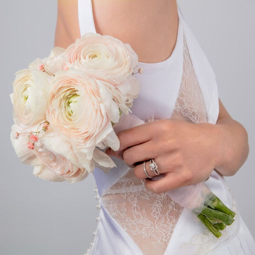 Bague Solitaire MAUBOUSSIN "Chance of Love" en Or Blanc et Diamant Mauboussin