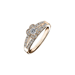 Bague Solitaire MAUBOUSSIN "Chance of Love" en Or et Diamant Mauboussin Or Rose 48