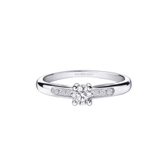 Bague Solitaire MAUBOUSSIN "Tu es le Sel de ma Vie" en Or Blanc et Diamant Mauboussin