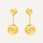 Boucles d'oreilles Femme pendantes Or Jaune boule 5 mm et 8 mm Boucles d'oreilles Robez Masson