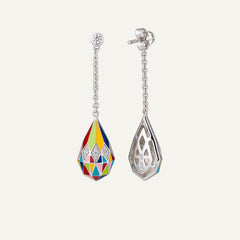 Boucles d'oreilles Femme UNA STORIA pendantes Bora-Bora en Argent Boucles d'oreilles Una Storia