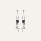 Boucles d'oreilles JOURDAN pendantes Grâce en argent et perle Boucles d'oreilles Jourdan