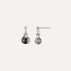 Boucles d'oreilles JOURDAN pendantes Hélicé en argent et perle Boucles d'oreilles Jourdan