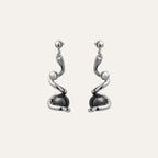 Boucles d'oreilles JOURDAN pendantes KORÉ en argent et perle Boucles d'oreilles Jourdan