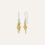 Boucles d'oreilles JOURDAN pendantes Tango en argent bicolore Jourdan