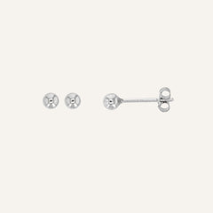 Boucles d'oreilles Leurelor Or Blanc 18K 3mm Boucles d'oreilles Leurelor