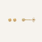 Boucles d'oreilles Leurelor Or Jaune 18K 3mm Boucles d'oreilles Leurelor