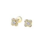 Boucles d'oreilles Mauboussin "Chance Of Love" en Or Jaune et diamants Boucles d'oreilles Mauboussin