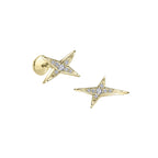 Boucles d'oreilles Mauboussin "French Valentine" en Or jaune et diamants Boucles d'oreilles Mauboussin