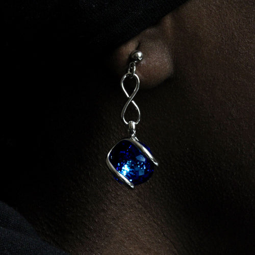 Boucles d'oreilles pendantes Marazzini Bermuda Blue Bubble Chain Boucles d'oreilles Marazzini