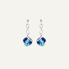 Boucles d'oreilles pendantes Marazzini Bermuda Blue Bubble Chain Boucles d'oreilles Marazzini