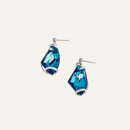 Boucles d'oreilles pendantes Marazzini Galactic Bermuda Bleu Boucles d'oreilles Marazzini