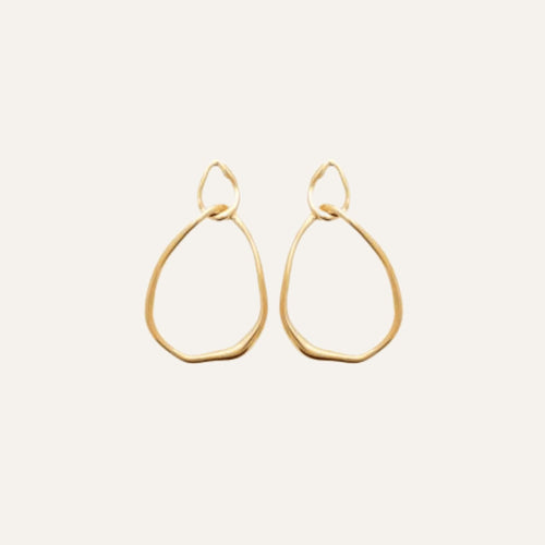 Boucles d'oreilles pendantes ovales plaqué 3 MIC Boucles d'oreilles LEURELOR