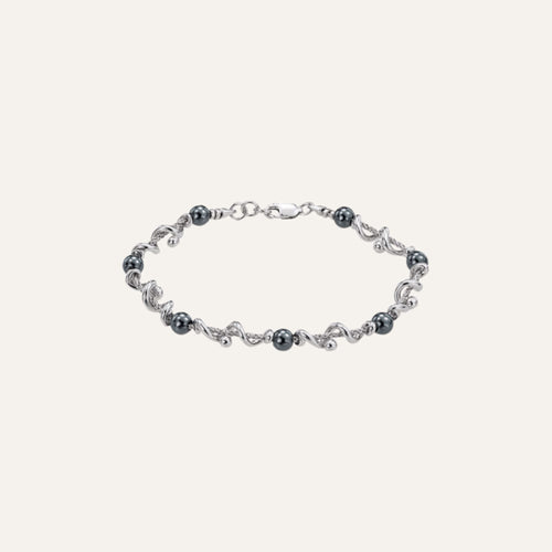 Bracelet Femme JOURDAN koré en Argent et Hématite Bracelets Jourdan
