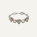 Bracelet Femme UNA STORIA Panthère Fauve en Argent massif et Oxydes de Zirconium Bracelets Una Storia