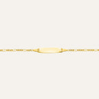 Bracelet Gourmette sur chaine or jaune Ovale Bracelet Robez Masson