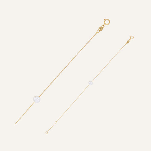 Bracelet Leurelor Or Jaune 18K Perle d'Eau Douce Bracelets Leurelor
