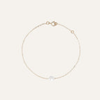 Bracelet sur chaine en or jaune et perle de Nacre Bracelet LUCA LUCOR