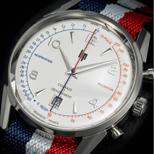 Coffret Montre Homme LIP Courage Caoutchouc Interchangeable 670011 Homme LIP