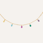 Collier Princesse en Plaqué 3 mic et Pierres oxyde de zirconium Collier Leurelor