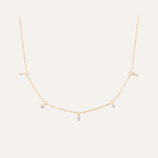 Collier Princesse pendentifs oxyde sur chaine plaqué 3 mic Collier Leurelor