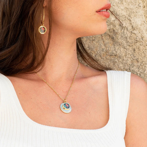 Créoles Louise's Garden Coquelicot Boucles d'oreilles Louise's Garden