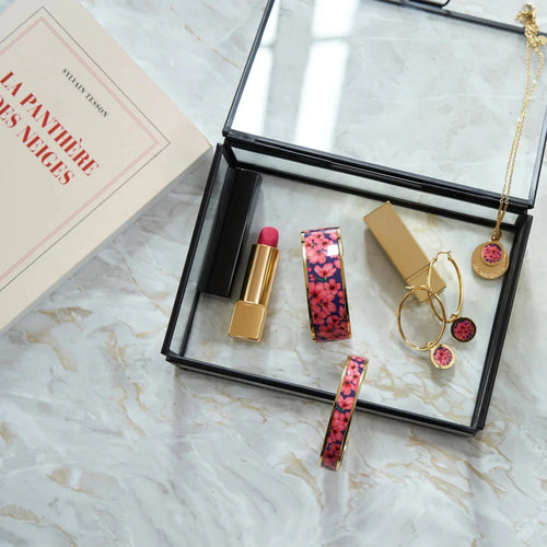 Créoles LOUISE'S GARDEN Fleur de prunier en Acier Boucles d'oreilles Louise's Garden