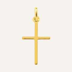 Croix pendentif en or Baton Fin Colliers Robez Masson