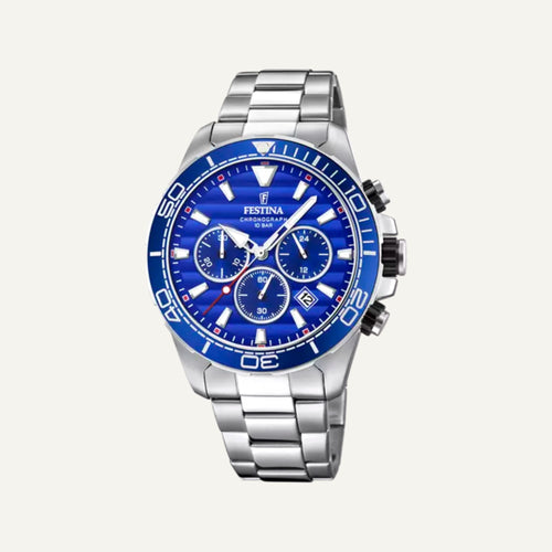 Festina Prestige F203612 Mens Stainless Steel Blue Analog Dial Chronograph Watch Jewelry & Watches:Watches, Parts & Accessories:Watches:Wristwatches Festina