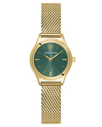 Pierre Lannier 021K572 Montre Femme PYA Dorée – Cadran Soleil Vert, Bracelet Acier Milanais Doré, Mouvement Quartz