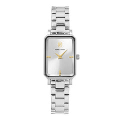 Pierre Lannier 005P621 Montre Femme Ariane Bracelet Acier Argenté – Cadran Rectangulaire Argent, Élégance Intemporelle & Précision Quartz