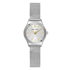 Pierre Lannier 020L621 Montre Femme Pya Bracelet Milanais Acier Argenté – Cadran Gris Soleil, Mouvement Quartz & Élégance Intemporelle