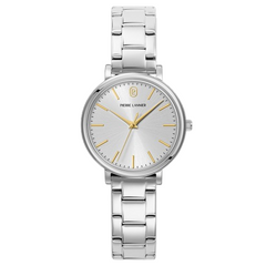 Pierre Lannier 087M621 Montre Femme Essential Bracelet Acier Argenté – Cadran Soleil Argent, Mouvement Quartz & Élégance Intemporelle