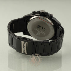 Festina F20735/2 Montre Homme Chronographe Quartz Bracelet Acier Inoxydable Noir Cadran Vert Étanche 20 ATM Élégance Sportive Précision Durable
