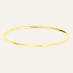 Jonc en Or Jaune Massif Fil Rond Bracelet Robez Masson